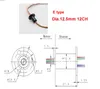 Dia.12,5 mm 12 kanals trådar 2A Slipring Mini Elektrisk uppsamlingsslipring Roterande ledande kopplingsdon för gör-det-själv modell RC kardan