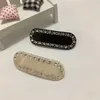 Błyszczący diament list spinka do włosów projektant spinka do włosów klips krawędziowy kryształ Rhinestone Barrettes modny klips kobieta akcesoria do włosów