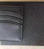 Casual Men Card Holder Ultra-Dun Business Mini Purse Men Real Leather ID Creditcard Dunne buskaart portemonnee met Box300A