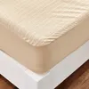 Colchão protetor capa à prova d 'água anti-ácaro cor sólida de cor firme proteção para mulheres adultos crianças cama roupa com elástico 201218