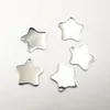 10 sztuk Lot Lot Błyszczący 18mm Star Tag Charm Polished Stainless Steel Wisiorki Charms Oznaczanie Ustalenia Biżuterii DIY