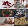 Decoraciones navideñas 6m/rollo Red Ribas a cuadros negros Imitación de cintas Grosgrain Decoración de árboles de lino Arco de regalos de regalos1