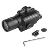 X400 LED -ficklampa M4 Rifle 20mm Picatinny Weaver Rail Mount med Red Lasersight Combo för taktisk jakt