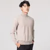 Man Sweaters Cashmere and Wool Knitted Jumpers 11Colors Winter Fashion Turtleneck Pullover Men Woolen Clothes Male Tops 201203