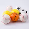 Baseball Soccer Basketball Toy Sponge Balls 6.3cm Soft PU Foam Ball Relief Toys Novelty Sport Toys Children Toy BY16536299520