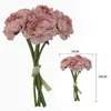 Decorative Flowers & Wreaths Artificial Plants Flower Wedding Bridal Holding Peony Bouquet Silk Real Touch Fake Floral Home Garden Decor