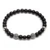 Очарование браслетов Beichong Fashion Black Cz Ball Bracelet Bracelet Men Men Bracelet натуральные камень матовые бусины Женские ювелирные украшения подарок1