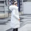 Yeni Kış Coat Kadınlar Kış Ceket Bayan Parkas Eldiven Sıcak Ayrılabilir Kürk Yaka Ayrılabilir Şapka Slim Fit Dış Giyim 201127