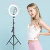 Anneau lumineux rond de 12 pouces, 30Cm, avec 3 supports de téléphone de 160Cm, Kit d'éclairage de Studio, Lampe annulaire avec trépied pour Streaming Vlog