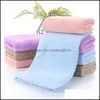 Hand Towel Bath Supplies El Home & Garden Coral Fleece 35 * 75 Microfiber Plain Face Super Absorbent Drop Delivery 2021 Wxki7