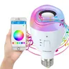 Amazon new portable mobile led bulb audio wireless bluetooth music bulb lighting emergency color changing light