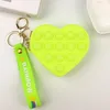 Decompression Toy Valentine's Day silicone mini love wallet key chain Student bag pendant coin Storage bag spot