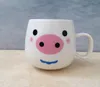 Creative ceramic Mugs animal cute expression water cup can be customized logo Lovers cups given away