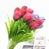 Dekorative Blumen Kr￤nze 37 cm 7 Gabeln K￶pfe Rosenstrau￟ Halten Hochzeitsurlaubsbedarf Wohnzimmer Dekoration gef￤lschte Diy Crafts Bonsai1