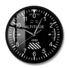 Altimeter Wall Clock Tracking Pilot Air Plan Altitude Mätning Modern Wall Watch Classic Instrument Home Decor Aviation Gift L3302