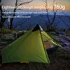 버전 230cm 3F UL Gear Lanshan 1 초 라이트 캠핑 3/4 시즌 15D Silnylon Rodless Tent 220121