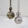 Nouveau Quartz Vintage Petite Boule De Citrouille Collier De Poche Collier Chandail Chaîne Suspendue Montre Bijoux En Gros Cadeau Montre Bronze Couleur Acier