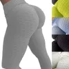 Kobiety Spodnie Joga Solidne plaster Honeycomb Sexy Fitness Legginsy Wysoka Talia Elastyczne Rajstopy Działające Push Up Gym Trening Spodnie JXW818