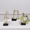 Güçlüwell Modern Minimalist Müzik Trophy Stave Müzik Sembol Piyano Odası Heykeli El Sanatları Ev Dekorasyon Aksesuarları Doğum Günü Hediyeleri T200703
