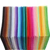 Tissu arrivée 40 pièces 15x15 cm Non tissé feutre 1mm épaisseur Polyester tissu feutres bricolage Bundle pour coudre des poupées Crafts1