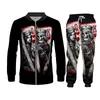 UJWI NIEUWE ZIP HOODIES MAN Sweatsuit print Skull Poker Q K Casual Big Size kostuum mannelijke ritsjacht Winter Fashion Hoody LJ201125