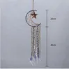 Dreamcatcher Bells Hang Moon Catcher Dreamcatcher Moda Piuma Dream Catcher Ciondolo Appeso a parete Decorazione della stanza Artigianato KKB3756