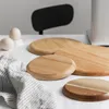 Neuheit Holz Liebeskummer Holz Runde Oval Solide Pan Platte Obst Gerichte Untertasse Tee Tablett Dessert Abendessen Teller Geschirr Set 201217