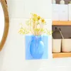 Siliconen kleverige vaas magic rubber bloem plant vazen ​​bloem container voor kantoor muur vazen ​​decoratie huis