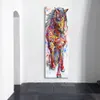 QKART Arte della parete Pittura Stampa su tela Immagine animale Stampe animali Poster Il cavallo in piedi per soggiorno Decorazioni per la casa Senza cornice LJ329y