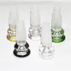 Shisha 14 mm und 18 mm 2 in 1 Glasschale männlich Joint Raucherzubehör Griff Schönes Schiebeschalenstück für Bongs Wasserpfeifen