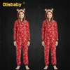 Christmas Jumpsuit Pajamas with Deer Mother Kids Matching Family Outfits New Year Mom Daughter Father Baby Son Sister Clothes LJ201111