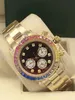 Alta calidad 18k oro para hombre relojes para mujer 40 mm Diamantes de colores Bisel Movimiento automático Barrido Reloj mecánico Acero inoxidable wr318q