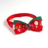 17 Styles Hot Sale Cat and Dog Christmas Decoration Halsband kostym Ny julhattdräkt med katt- och hundbåge