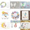 Infant Monthly Record Growth Milestone Blanket Newborn Photography Props Cloth 201210