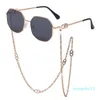 Sunglasses Chain Women 2022 Anti-drop Lanyard Irregular Goggles Trend Luxury Birthday Present Designer Brand