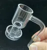 Последний кварцевый вакуум вакуум Banger Quartz Quartz Banger Dabber Demonse Terp Slurper Up Масляные ногти 14 мм 18 мм курящие водопроводные трубы для стеклянного бонга