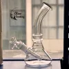 8" glass beaker bong 5mm thick water pipe with glass down stem+glass bowl 18mm female oil rigs