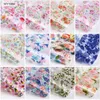 12 pièces autocollants pour ongles feuille Art mélange Rose fleur transfert papier décoration manucure conception UV Gel vernis curseur T068912744570