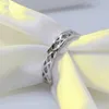 Fashion Women Braid Ring Silver Rose Rings Band for Men Women Fashion Jewelry Will and Sandy Gift
