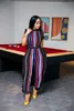 Plus Size Summer Bodycon Boho Striped Jumpsuit Womens Body Mujer Overall Rompers Womens Jumpsuits Streetwear DN8055 T200509