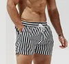 Swimming Shorts Baddräkt Beachwear Trunks Badkläder Surfbräda Striped Plus Storlek för Män Människor Snabbt Dry Mens Desmiit Beach1