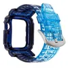For Apple Watch Band And Case Transparent Gradient Strap 38mm 40mm 42mm 44mm Bracelet iwathc 6 5 4 3 2 Clear Wristband WatchBand