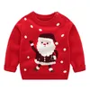 Natale Neonati maschi Maglioni a maniche lunghe per cartoni animati Autunno Inverno Bambini Cartoon Pullover Coat Maglioni per neonate 210308