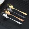 Stainless Steel Sugar Skull Spoon Creative Cutlery Dessert Coffee Scoop Food Grade Candy Teaspoon Kitchen Tableware 4Colors