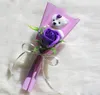 Bomboniera Orso Fiore di rosa Decorazioni di nozze Bouquet Regalo di San Valentino Fiore di sapone Fiori finti 6 stili