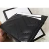 New Luxurys Designers حاملات البطاقات أزياء Caviar Woman Mini Pure Pure Leather Leather Pebble Meature Black Wallet Facs with Box 2513