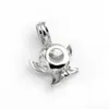 Star Wish Pearl Gift 925 STERLING SERVER SEA PENDANT CAGE EN CAGE POUR PEARL MONT 2 PIÈCES