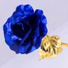 Fashion 24k Gold Foil Plated Rose Creative Gifts Lasts Forever Rose for Lover's Wedding Valentine Day Gifts Home Decoration 825