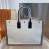 Mode damer handväska rive gauche tote shopping väska hög kvalitet duk stor kapacitet strandpåse lyx designer resor crossbody2497