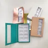 Wholesale 5-pairs eyelash book magnetic hard empty packaging accept private label for 8mm-27mm strip mink lashes